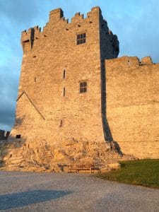“15th-century Ross Castle on Lough Leane during luxury Killarney National Park tour”